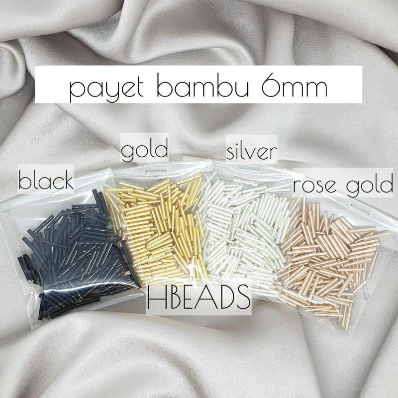 B1002 | 10 gr Bambu 6mm payet / mote bambu semi jepang ASAYO