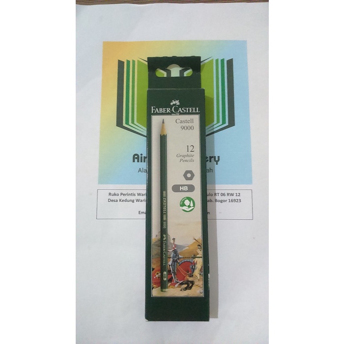 

Faber-Castell Pencil Castell 9000-HB (117100)