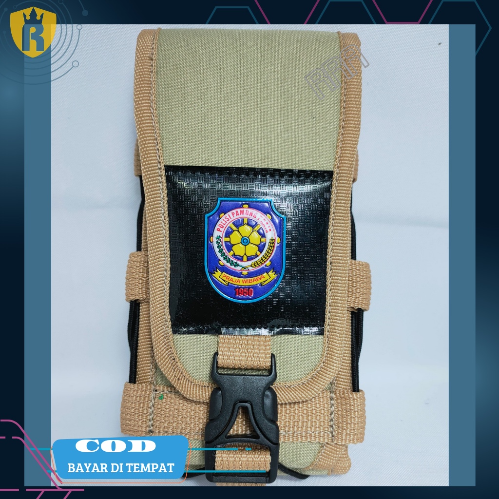 TEMPAT HP SATPOL PP / SARUNG HP SATPOL PP / DOMPET HP POL PP DOUBLE SLOT