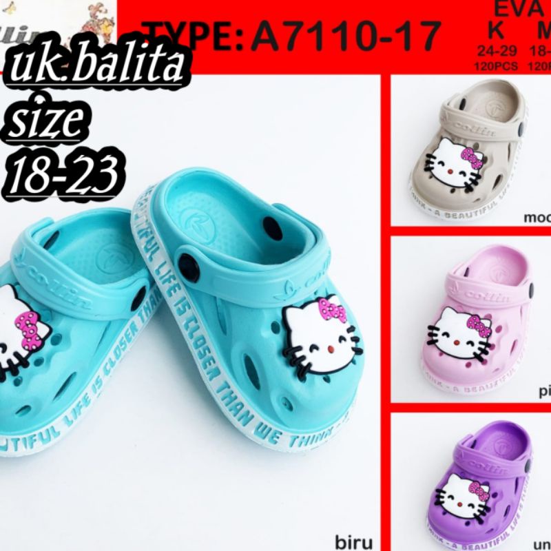 Sandal Baim Anak Karakte hello Kitty terbaru(Collins)