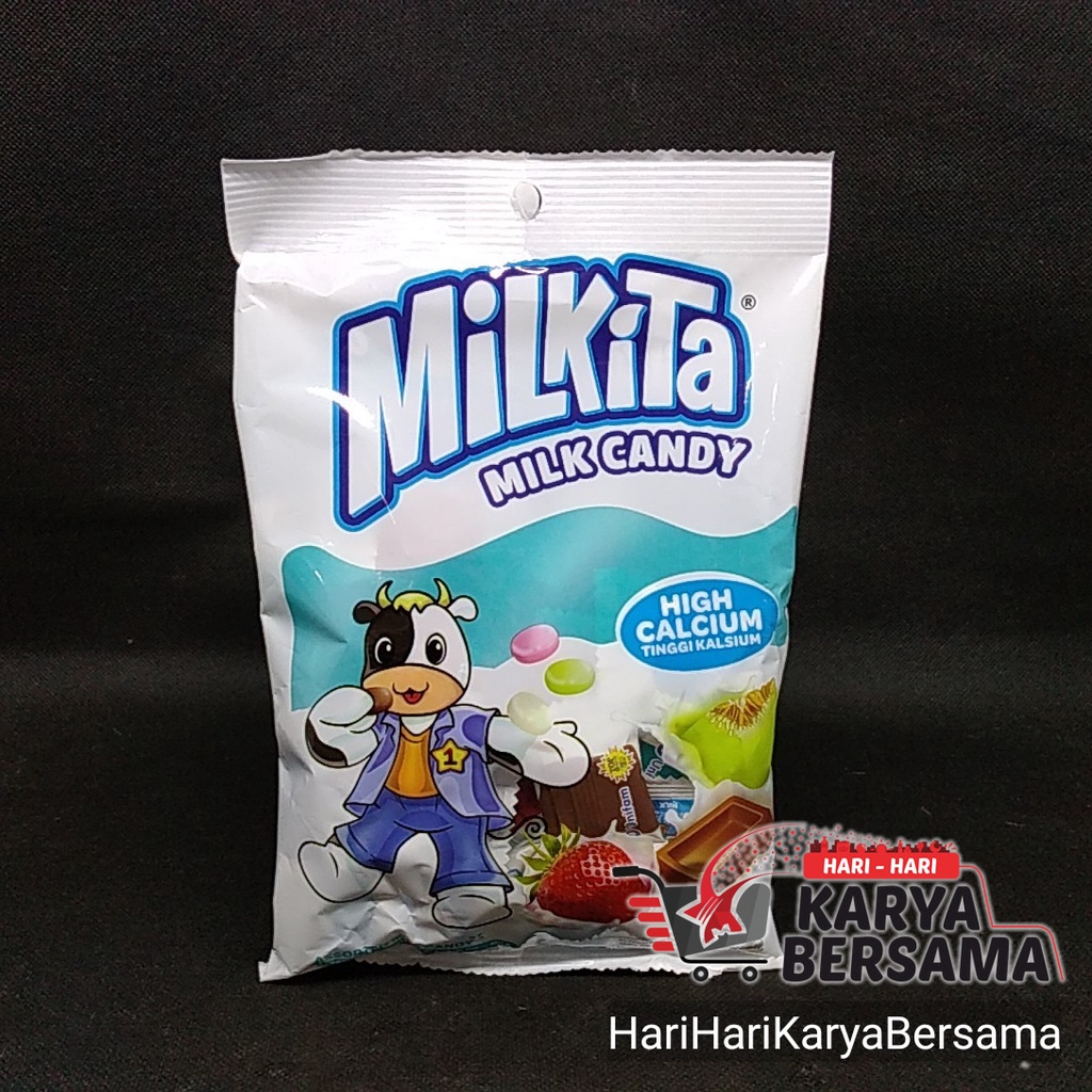 

PERMEN MILKITA ASSORTED MILK CANDY 120GR