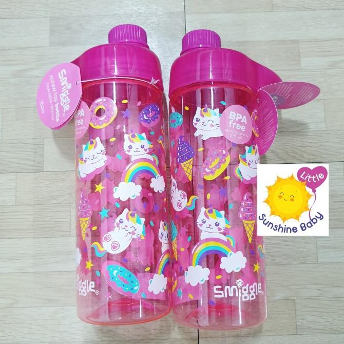 Harga Gudang Smiggle Bottle Unicorn Cat Pink Ori - Botol Minum Anak Smiggle Ori