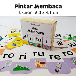 Flashcard belajar membaca untuk anak / Flash Card / mengeja / suku kata