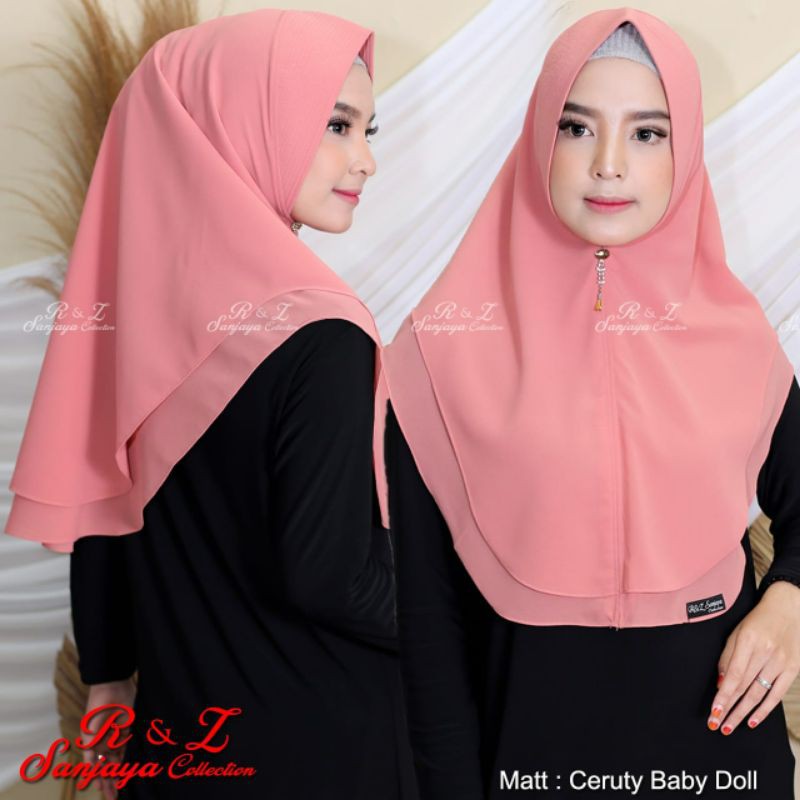 KHIMAR OVAL MINI/JILBAB INSTAN/KHIMAR 2 LAYAR