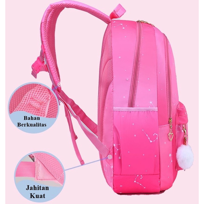 Tas Ransel Sekolah Anak Perempuan Cewek SD SMP SMA Backpack TA0003