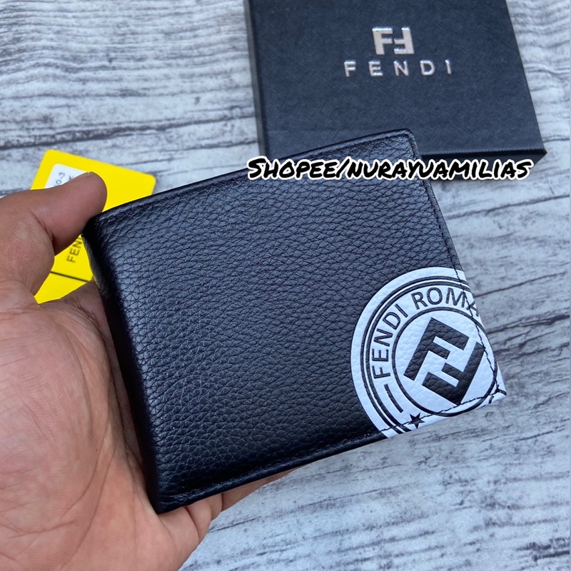 Dompet fendi full kulit import premium dompet kulit pria dompet lipat fendi