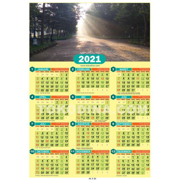 Desain Kalender Dinding 2021 Shopee Indonesia