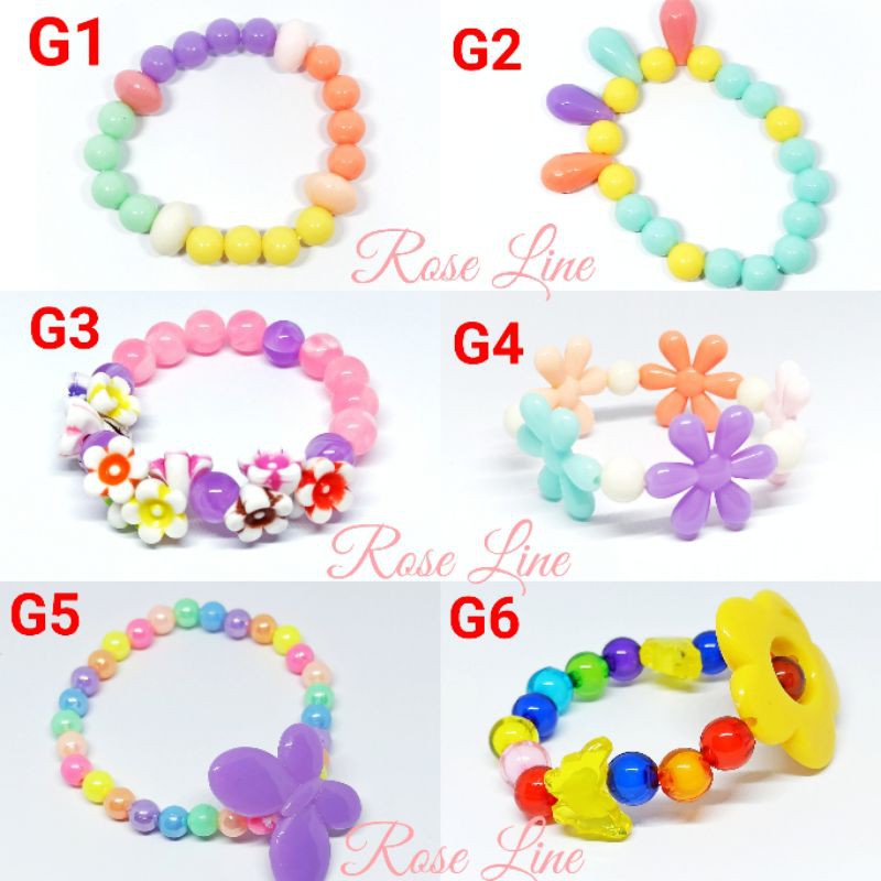 Kumpulan Gelang Anak Perempuan Manik-Manik Beads