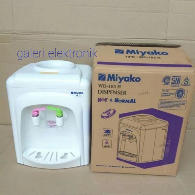 dispenser air panas dan alami miyako wd 185 h