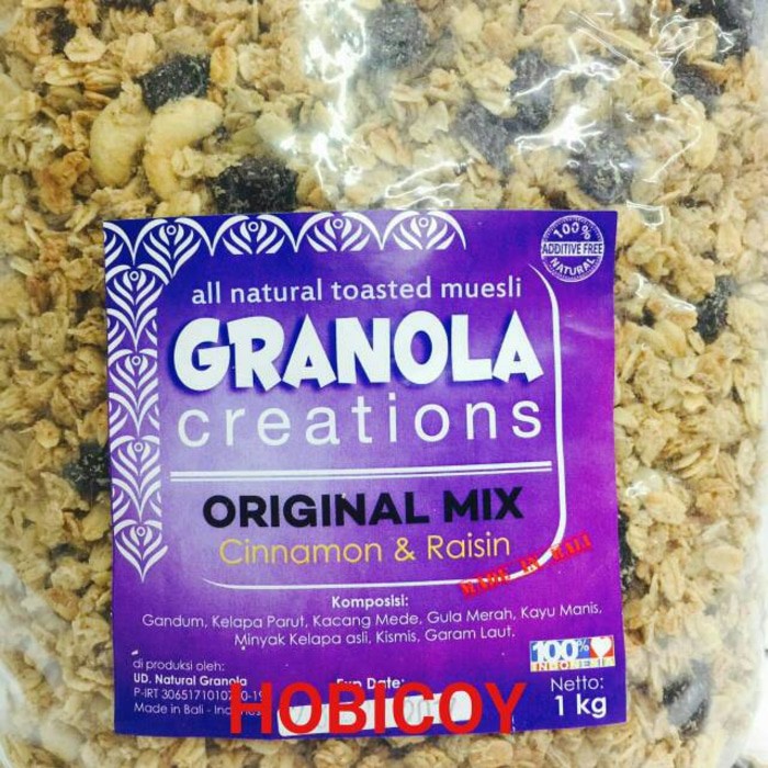 

Granola/Creations/Toasted/Muesli/Cinnamon & Raisin/1 Kg