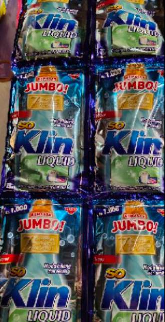 SOKLIN LIQUID JUMBO 1000.SEPACK 12 BKS+BONUS. ADA 7 WARNA