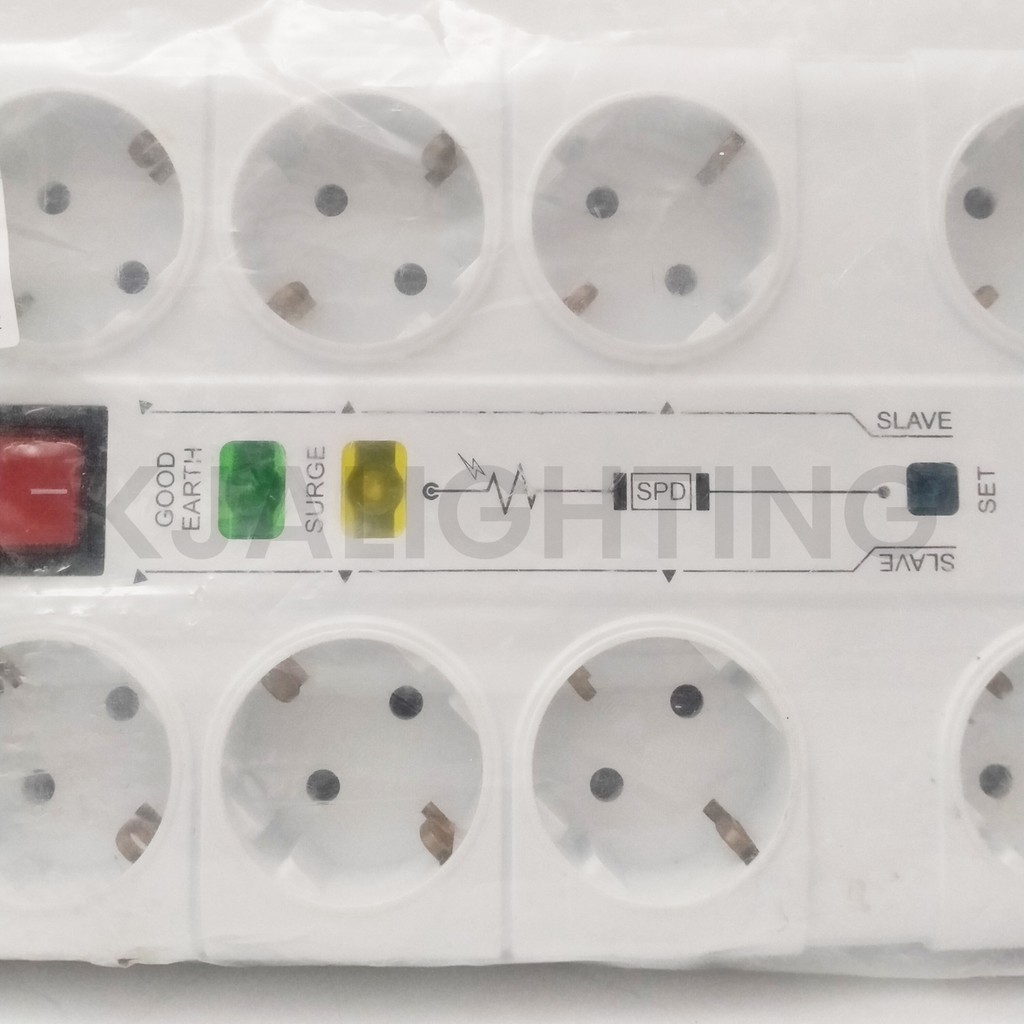 STOP KONTAK 8 LUBANG + KABEL 1M +MULTI FW4288 ADA FITUR GROUNDING