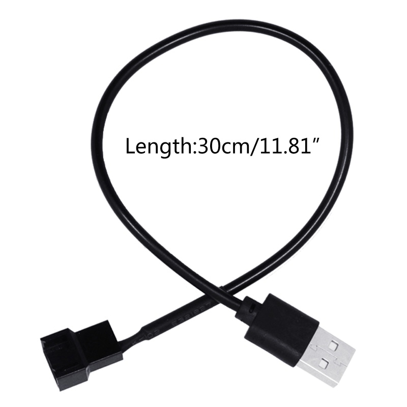 Btsg Kabel Kipas USB Ke 4Pin USB Ke CPU Fan Adapter Cord Untuk Laptop Notebook Fans 5V