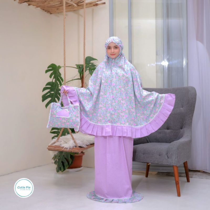 Afsheenastore Mukena Anak Aster Prayer Set By Cutepie / Bisa Couple