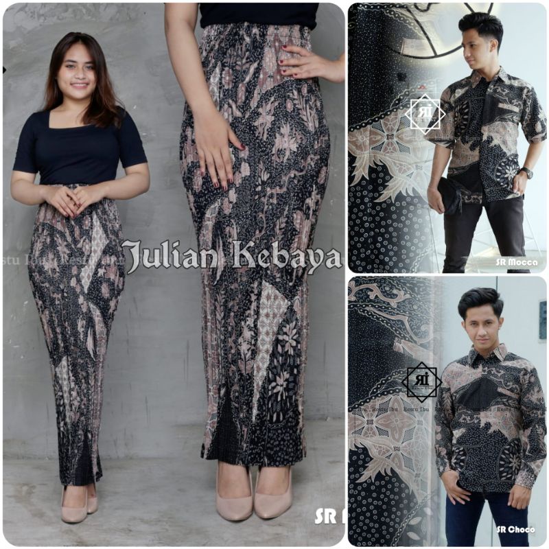 COUPLE BATIK / BAJU BATIK COUPLE / ROK PLISKET BATIK JUMBO / COUPLE KEBAYA MODERN / BATIK SET Kebaya