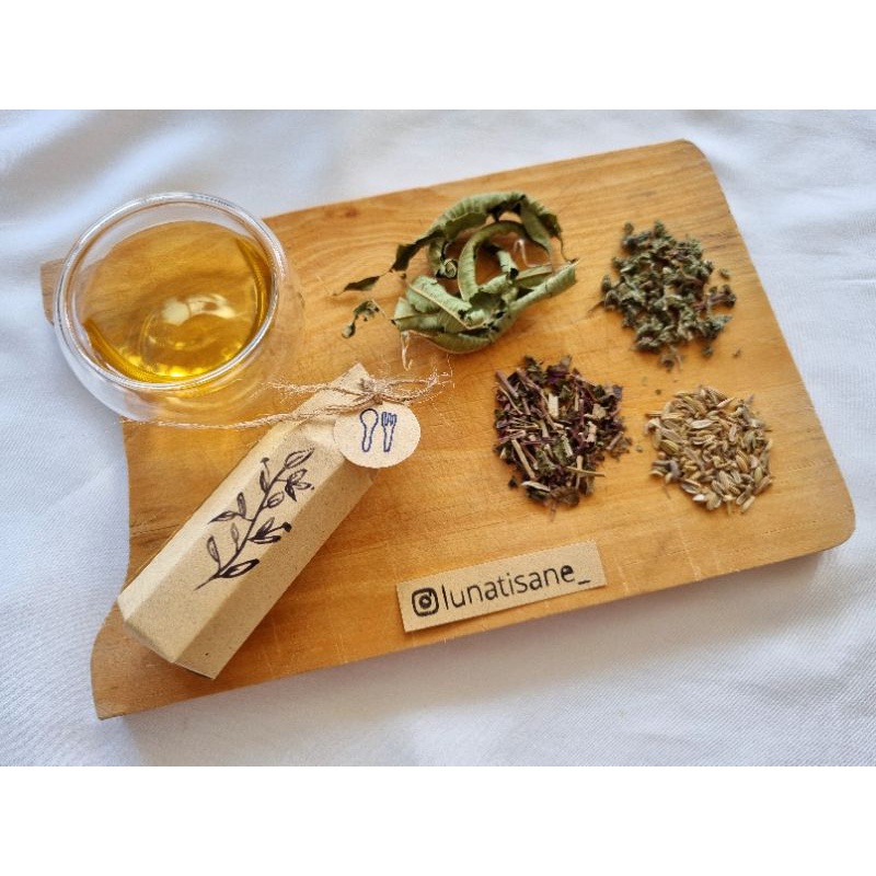 

After Meal Tisane 4 sachet / Mint Verbena Lemon Balm Fennel / Tisane Setelah Makan / Teh Bunga Pencernaan / by Luna