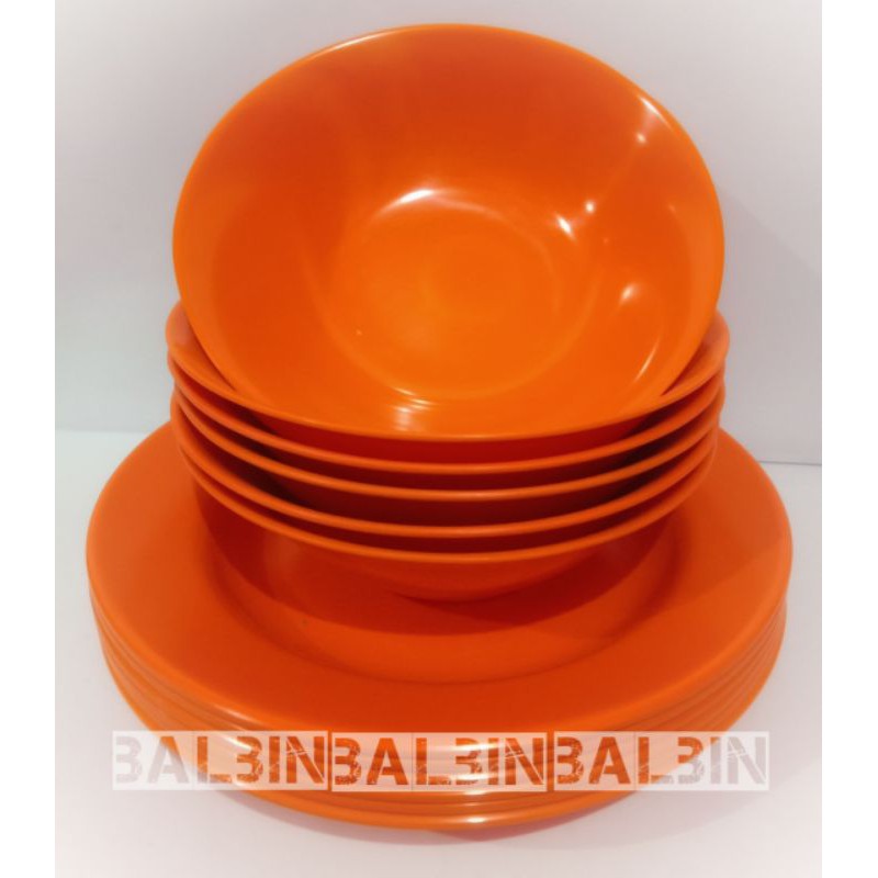 PROMO HEMAT 6 PCS /3PIRING MAKAN 9 INC MELAMINE DAN 3 MANGKUK MAKAN MELAMINE 7 INC FOOD GRADE