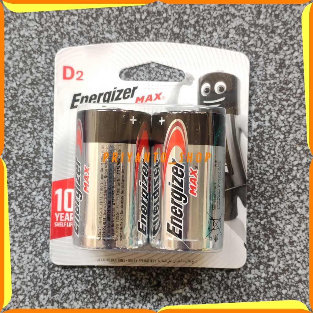 BATU BATERAI ENERGIZER MAX SEAL D2 /DBP2 E95 BP2 LR 20 1.5V ASLI ORI