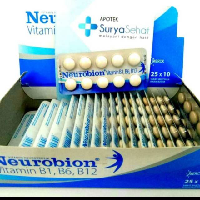 Neurobion 1 strip isi 10 tablet - Neurobion putih Vitamin B komplek