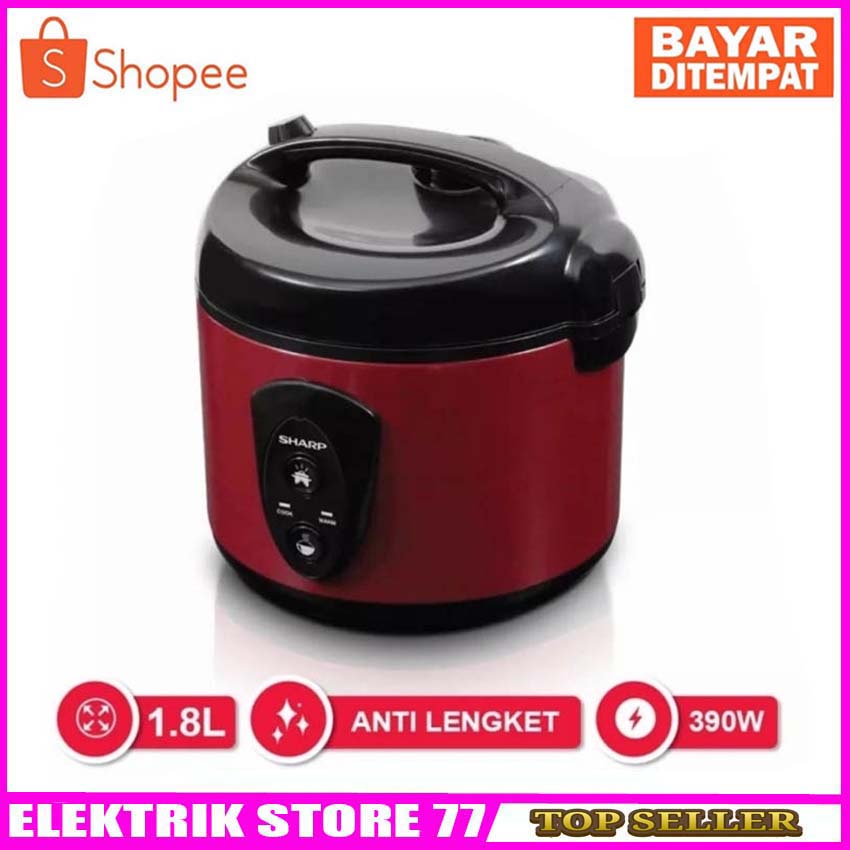 SHARP Rice Cooker Magic Com 1.8 Liter KS-N18MG 400 Watt