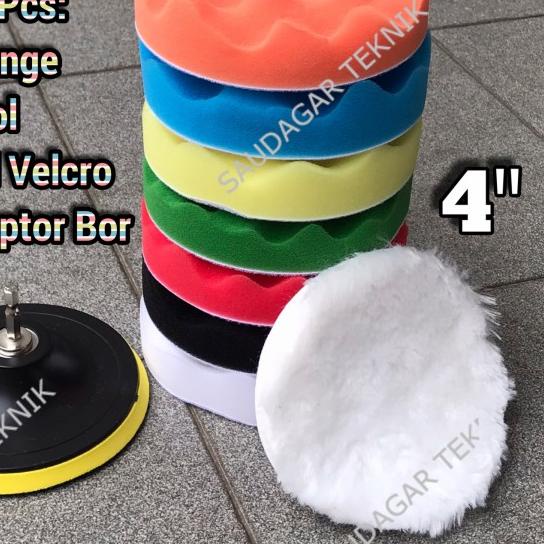 Busa Poles 4 Inch Set Wool Poles 4" Sponge Polishing Pad