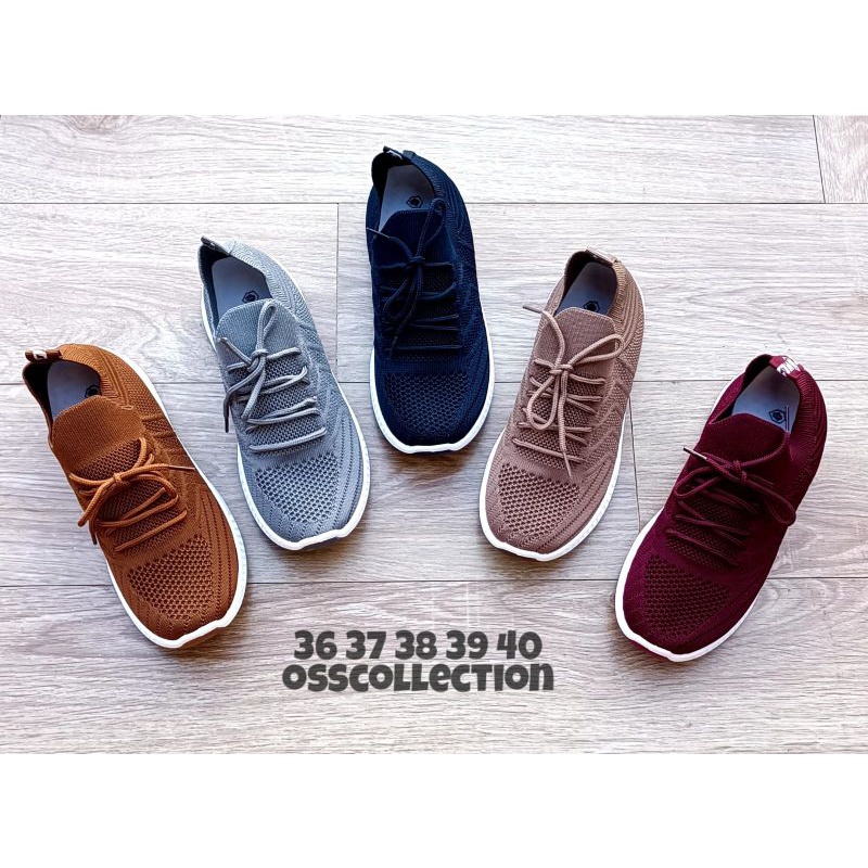 SEPATU SNEAKERS RAJUT CEWEK MURAH ORIGINAL OSS COLLECTION