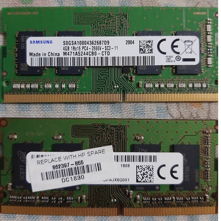 Ram Laptop Sodimm Memory 4GB DDR4 2666 MHz 21300