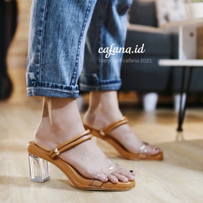 HEELS STRAPPY WANITA SANDAL PESTA UNDANGAN SANTAI CEWEK EMORY HIIL MURAH MODEL IMPORT GC BRUKAT MIKA