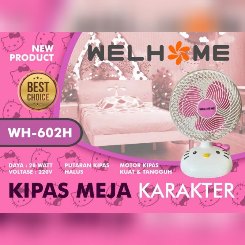 KIPAS ANGIN MEJA KARAKTER NAGOYA 8inc NG-188 PORTABLE DESK FAN 8INC NG188 DESKFAN KARAKTER