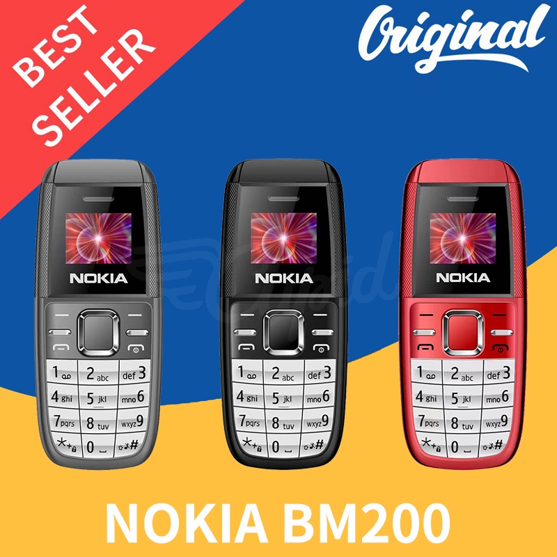 CUPID NOKIA BM200 Handphone New NOKIA 105 2017 Mini DUAL SIM Bisa Bahasa Indonesia