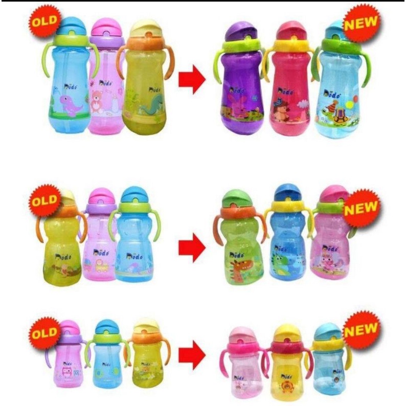 Dodo Sport Handle Cup Kecil dan Besar / Botol Minum Sedotan Bayi Anak Anti Tumpah Dodo