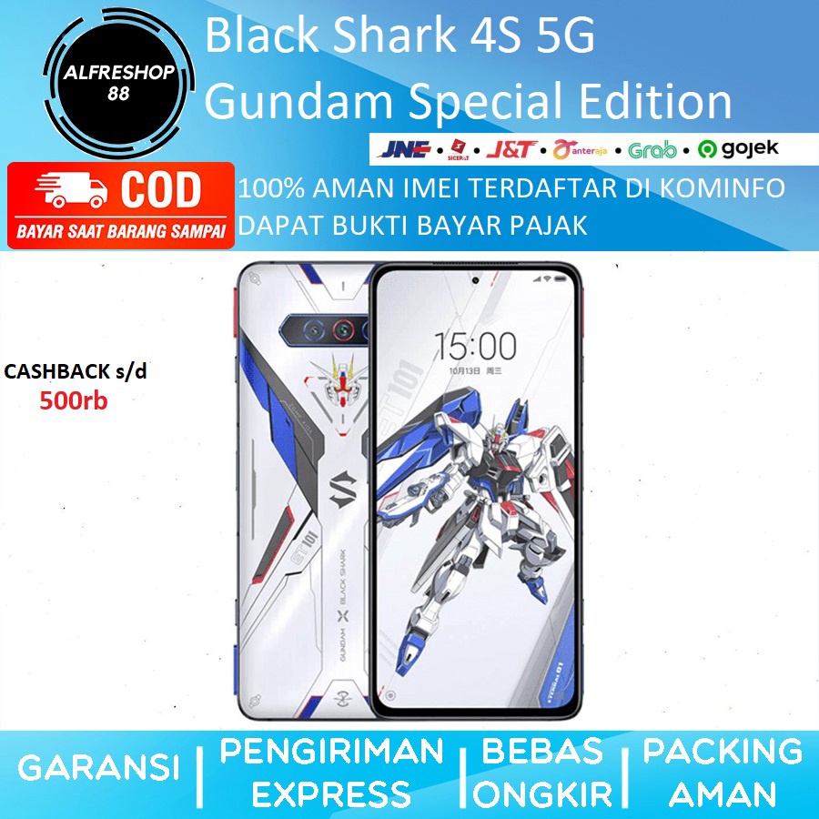 Black Shark 4S 5G 12GB 256GB Gundam Special Edition China ROM