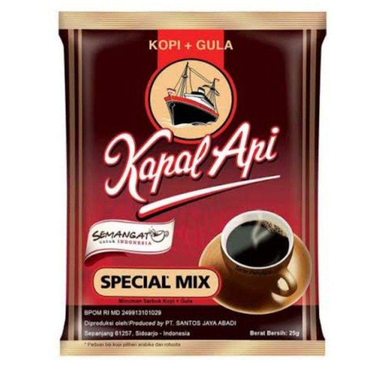 

Kopi Kapal Api Special Mix 25gr per Renceng (10 Sachet)