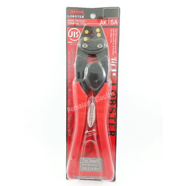 Tang Press Skun Kabel Crimping plier LOBSTER AK15A