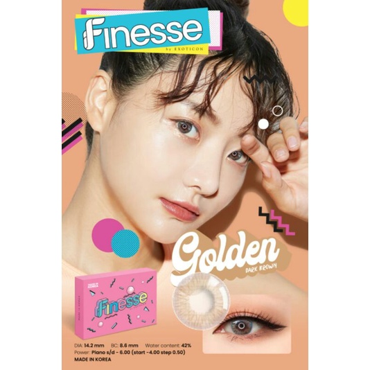 SOFTLENS WARNA FINESSE EXOTICON X2 DIAMETER KECIL 14.2MM SOFTLENS NORMAL MINUS SOFTLENS BARU