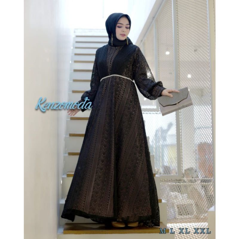 GAMIS BRUKAT TERBARU 2021 ~ GAMIS JUMBO ~ GAMIS PESTA ~ GAMIS SYAR'I ~ MODEL GAMIS BRUKAT MODERN