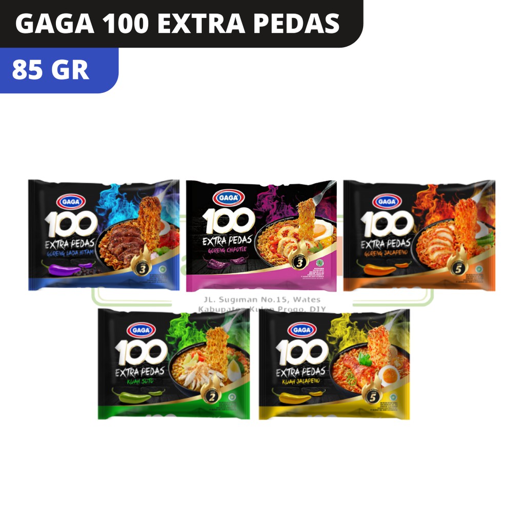 

GAGA 100 EXTRA PEDAS MIE INSTAN 85GR