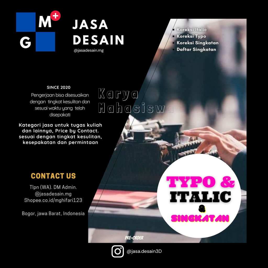

Koreksi dan Check Typo, Italic serta Singkatan dalam Laporan