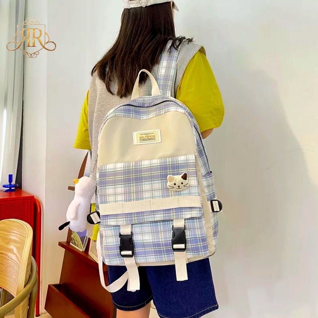 Tas Ransel Anak Sekolah Wanita Original Vaaste Backpack Fashion Korea Tas Punggung Perempuan Terbaru Kekinian Kiyowok