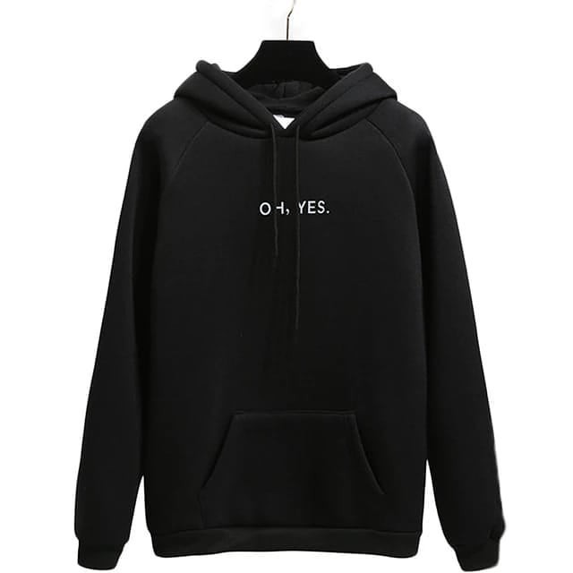 OH YES HOODIE UNISEX - ATASAN TEBAL PREMIUM