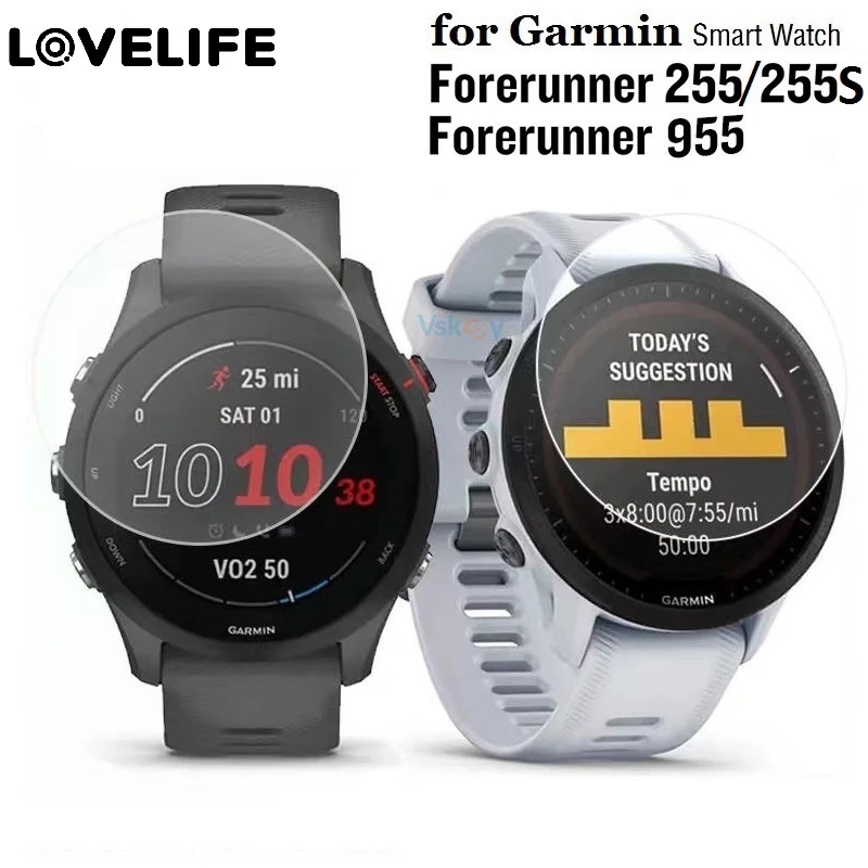 1pc Film Pelindung Layar Tempered Glass Full Cover Anti Gores Untuk Smartwatch Garmin Forerunner 955 255 255S