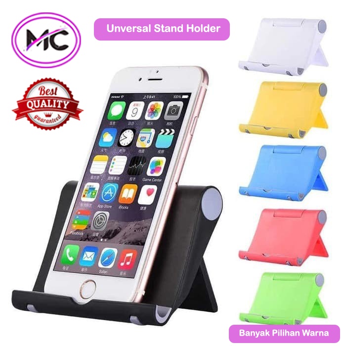 Dudukan HP di Meja Murah Praktis Stand Holder Handphone Tablet Askesoris Phone Hold Warna