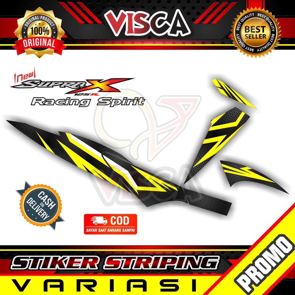 Striping Supra x 125R  -  Sticker Striping Variasi Lis Supra x 125R - Striping Hologram Supra x 125R