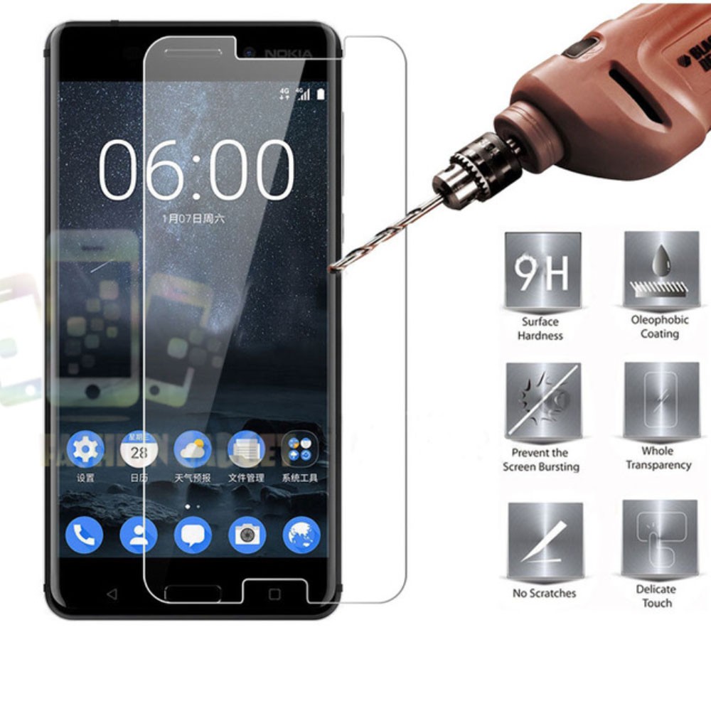 Tempered Glass Nokia 6 / Anti Gores Kaca / Screen Protector / Screen Guard / Pelindung Layar - Clear