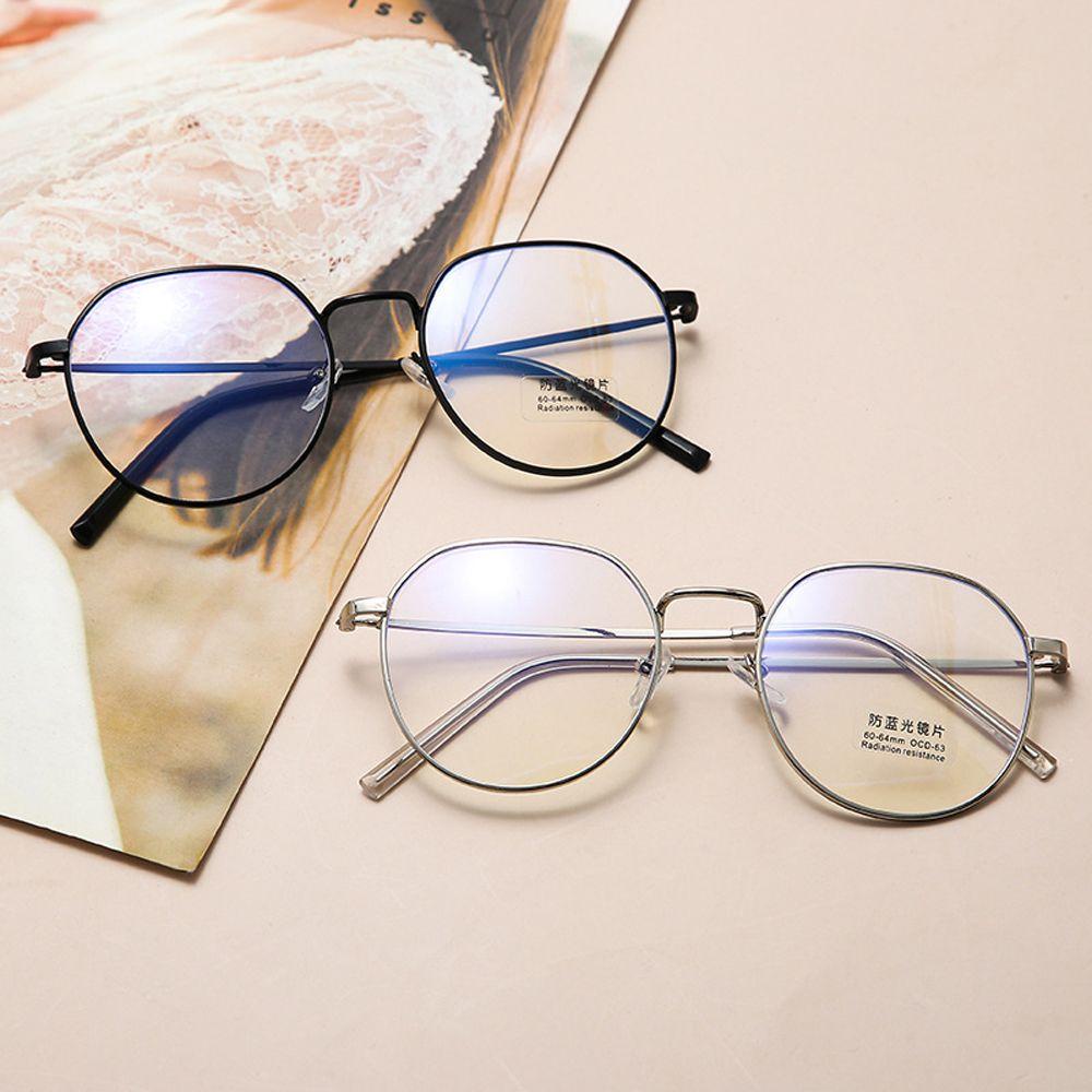 Mxbeauty Kacamata Komputer Fashion Korea Cahaya Biru blocking Vintage Metal Frame Eyewear