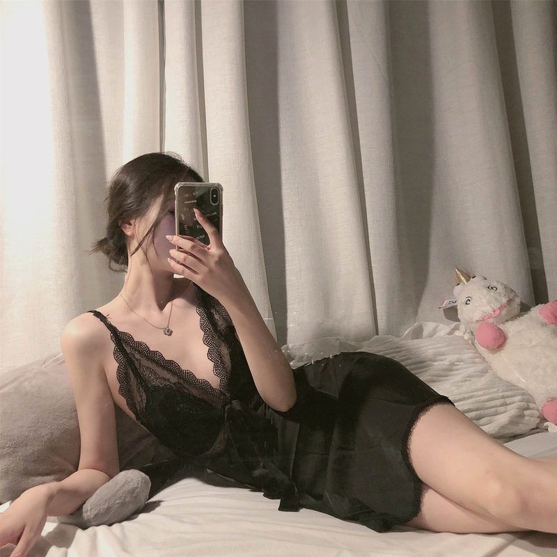 Baju Tidur Seksi Lingerie Sexy Mini Seksi Menawan Hitam Putih