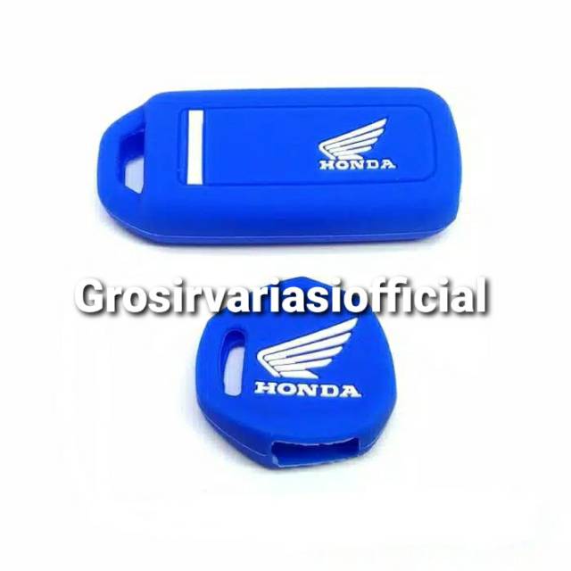 1SET Kondom Kunci Scoopy Vario Remot Dan Kunci Silicon Key Sarung Kunci motor Honda Scoopy Vario