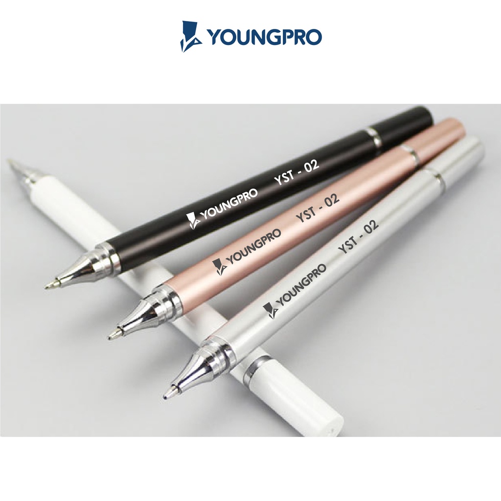 YOUNGPRO YST-02 Stylus Pen 2in1 Pulpen Universal Touch Screen untuk Alat Tulis Drawing Anak Dewasa