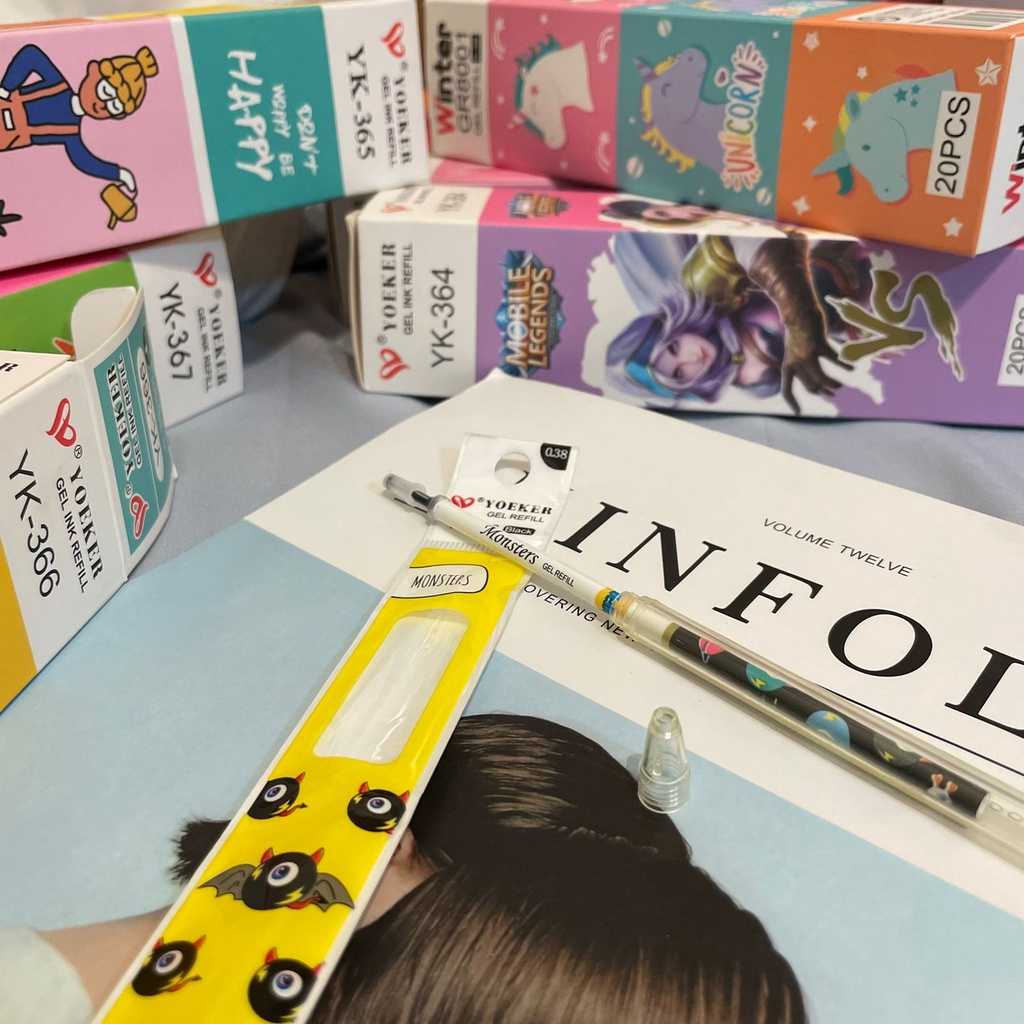 

Refill pulpen isi 20 pcs - LOL BUGS BUNNY MOBILE LEGEND UNICORN MONSTERS DONT WORRY BE HAPPY - pena lucu pen gel bolpoin bulpen warna warni unik alat tulis hadiah anak sekolah & kantor stationery cute karakter kartun
