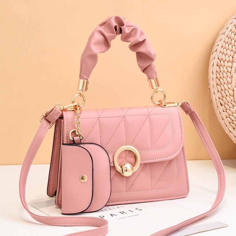 ✨⭐️HANDBAG FREE POUCH⭐️✨ TAS WANITA CEWEK IMPORT SLINGBAG SELEMPANG FASHION KONDANGAN LB- 135